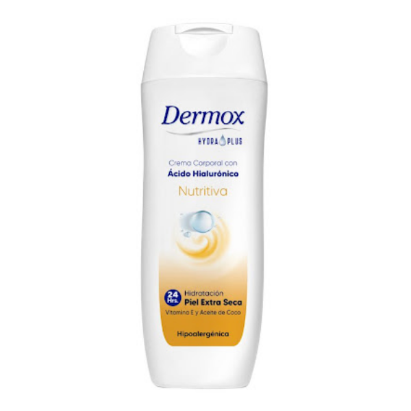 Dermox Nutritiva  Crema Corporal Con Ácido Hialurónico 365Ml