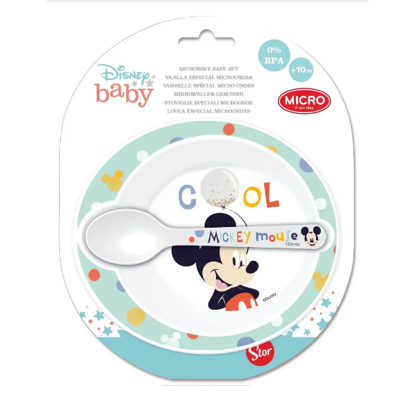 Disney Baby Vajilla Especial Microondas Niños Mickey 13078