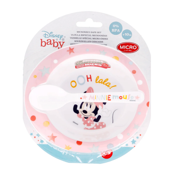 Disney Baby Vajilla Especial Microondas Niños Minnie 13178
