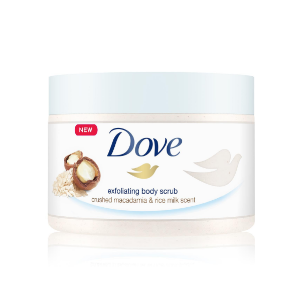 Dove Exfoliating Body Brown Sugar Macadamia/Rice 225Ml