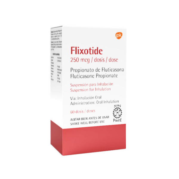 Flixotide Fluticasona Inhalador 250Mcg X 60 Dosis Gsk