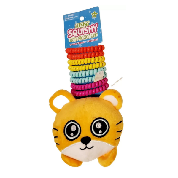 Fuzzy Set Colas De Resorte Surtidas 8 Unidades + Peluche
