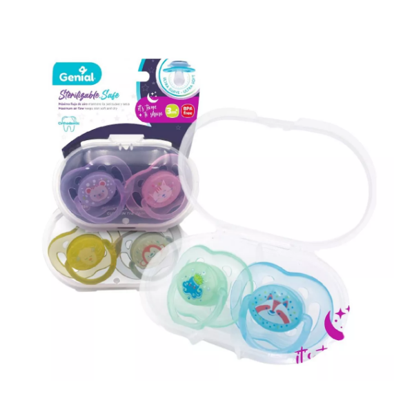 Genial Chupon Sterilizable 3M+ Gn-Pro123G-2B