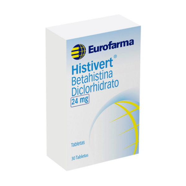 Histivert Betahistina 24Mg X 30 Tabletas Eurofarma