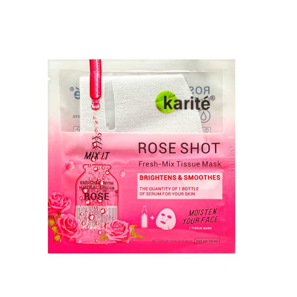 Karite Mascarilla Rose Shot 30Ml