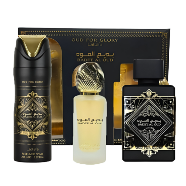 Lattafa Oud For Glory Set 3 Piezas