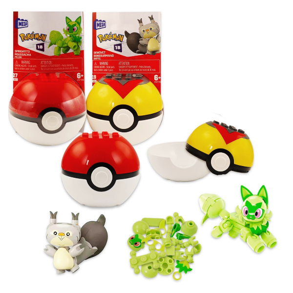 Mega Pokemon Pokebola Poké Ball Pokémon Piezas Mattel - Imagen 2