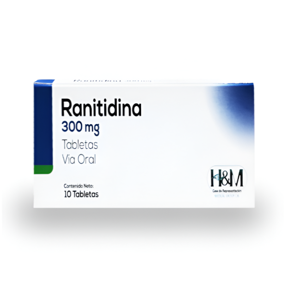 Ranitidina 300Mg X 10 Tabletas H&M