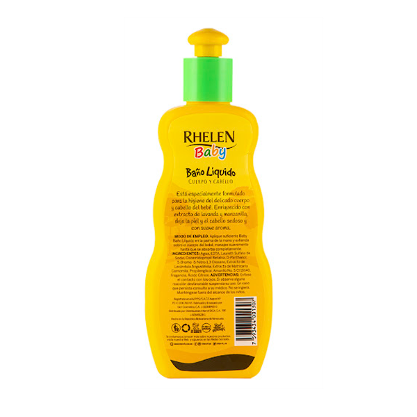 Rhelen Baby Baño Liquido Lavanda Manzanilla 240Ml - Imagen 2