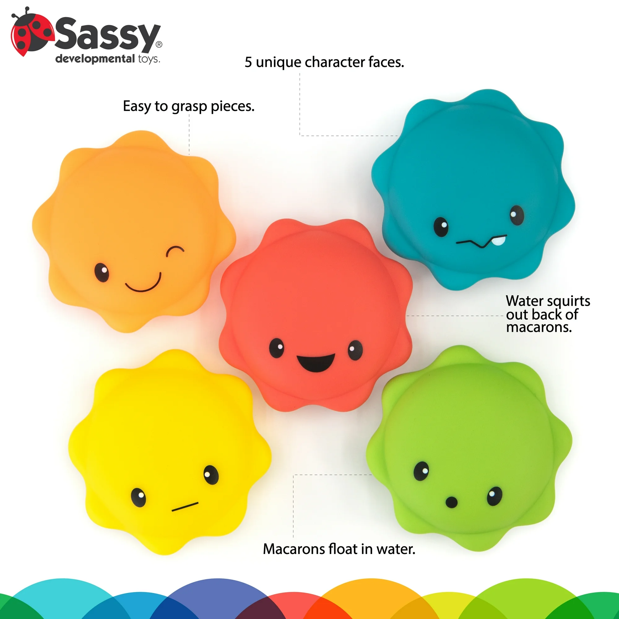Sassy Macaron Squirters Juguete X 5 Unidades - Imagen 2