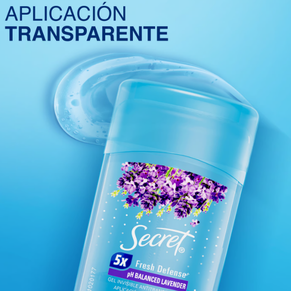 Secret Desodorante En Barra Gel Fresh Defense Ph Balanced Lavender 45Gr. - Imagen 2