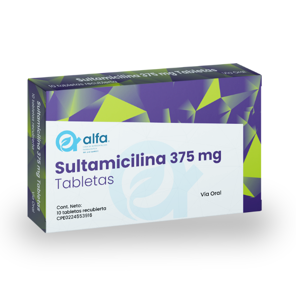 Sultamicilina 375Mg X 10 Tabletas Alfa
