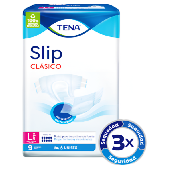 Tena Pañal Pants Slip Adulto Talla L X 9 Unidades.