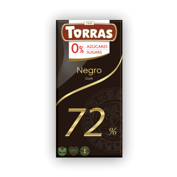 Torras Chocolate Negro Sin Azúcar 75Gr