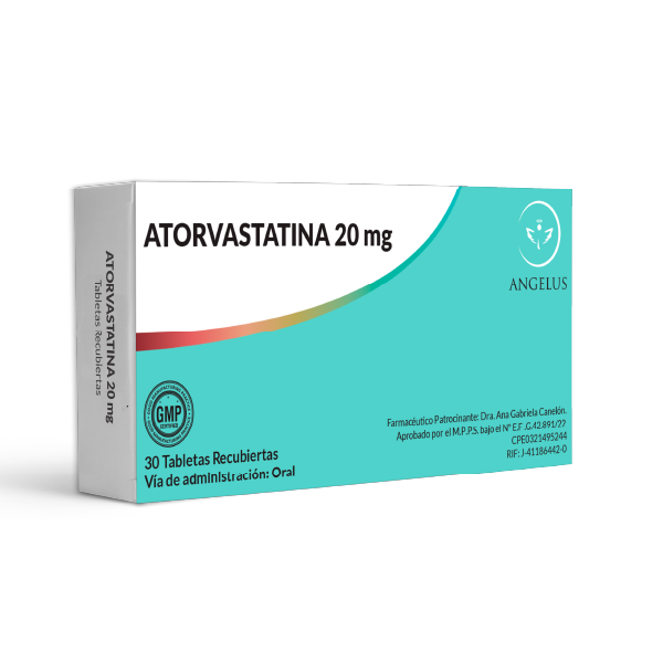 Atorvastatina 20Mg X 30 Tabletas Angelus
