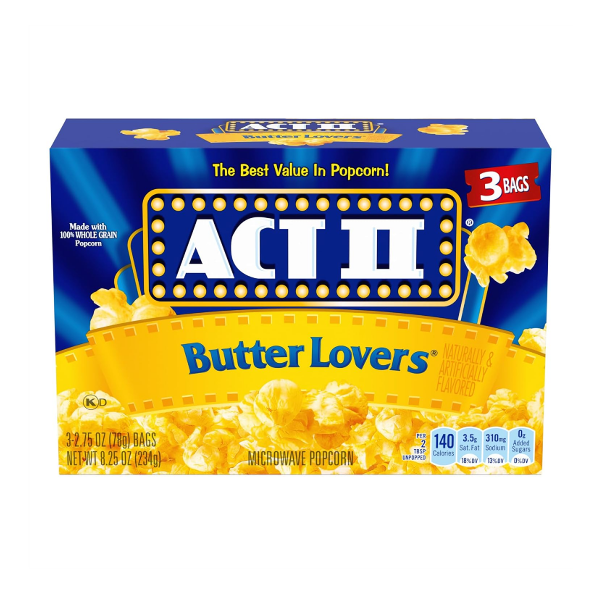 Act Ii Cotufas Butter Lovers X3/234Gr