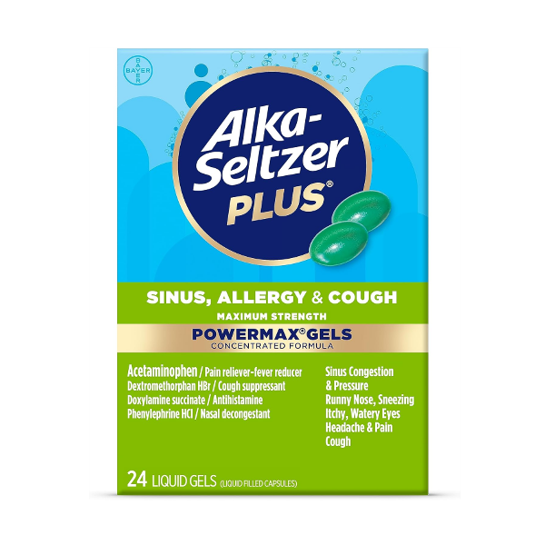 Alka Seltzer Plus Powermax Gels X 24 Cápsulas Bayer
