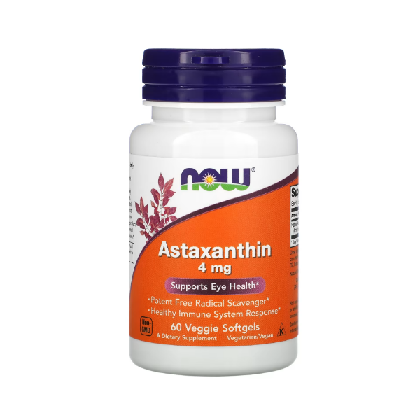 Astaxanthin 4Mg  X 60 Cápsulas Now