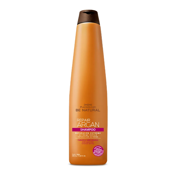 Be Natural Champú Argan Reparador 350Ml