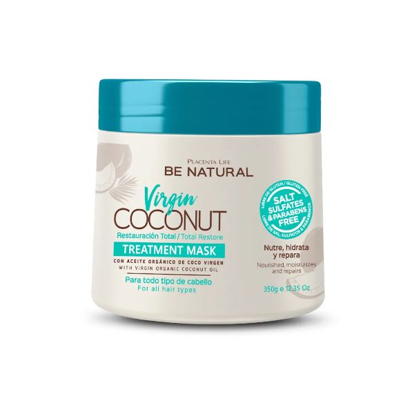 Be Natural Mascarilla Aceite De Coco 350Ml