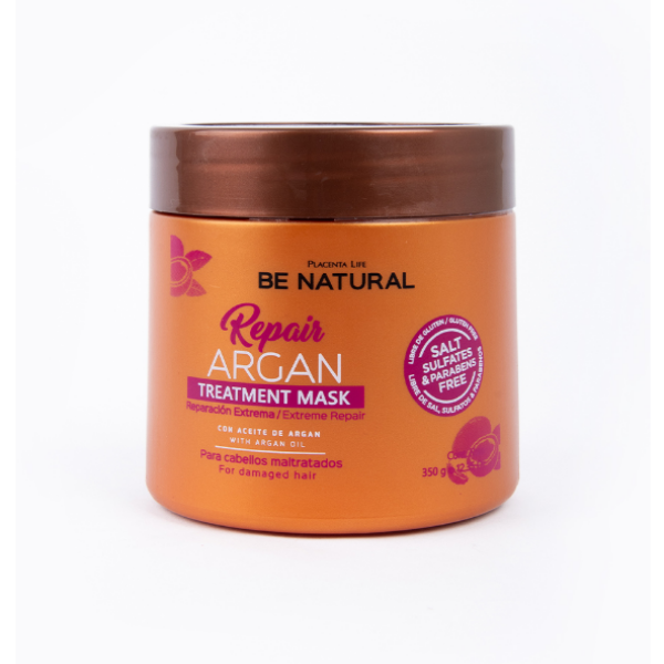 Be Natural Mascarilla Argan Reparador 350Ml - Imagen 2