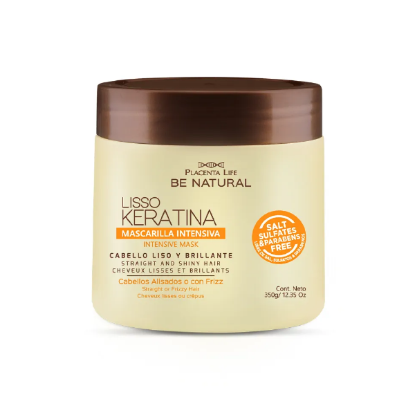 Be Natural Mascarilla Liso Keratina 350Ml