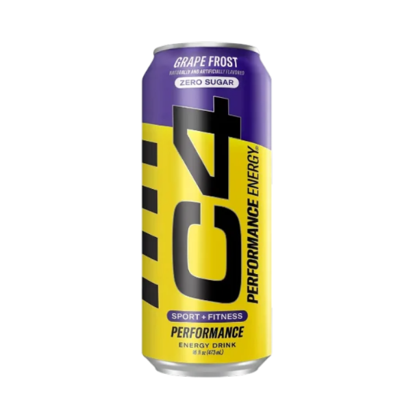 C4 Performance Energy Drink Grape Frost Sin Azúcar 473Ml