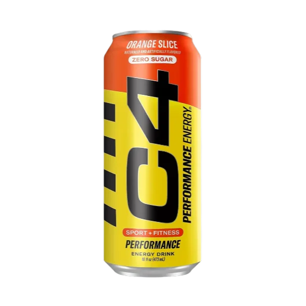 C4 Performance Energy Drink Orange Slice Sin Azúcar 473Ml