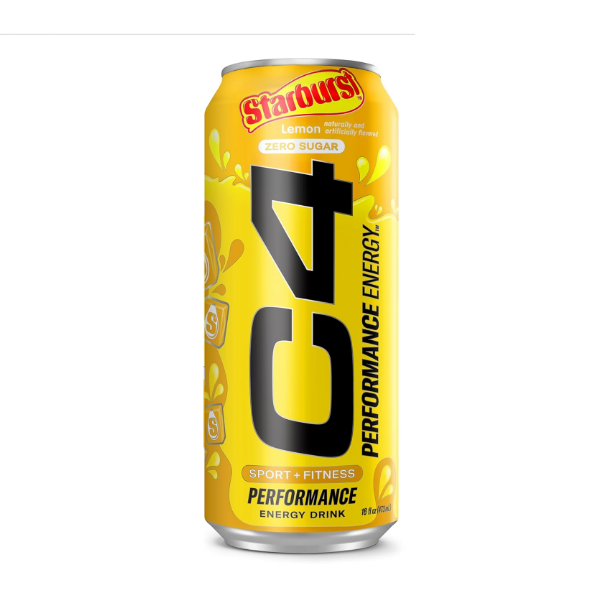 C4 Performance Energy Drink Starburst Lemon Sin Azúcar 473Ml