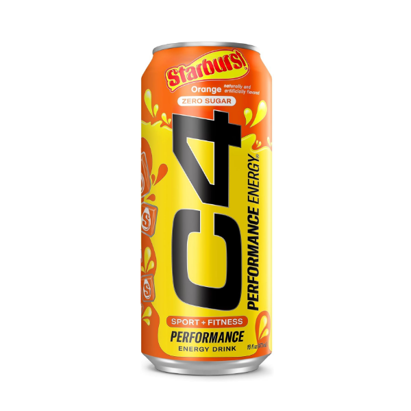 C4 Performance Energy Drink Starburst Orange Sin Azúcar 473Ml