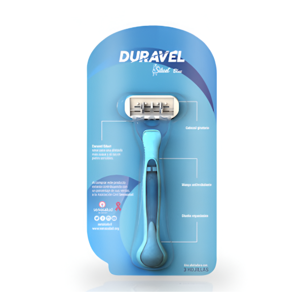 Duravel Afeitadora Siluet Blue 3 Hojillas X 1 Unidad