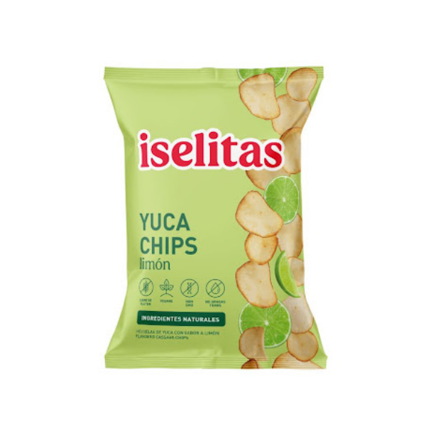 Iselitas Yuca Chips Con Sabor A Limón 70Gr.