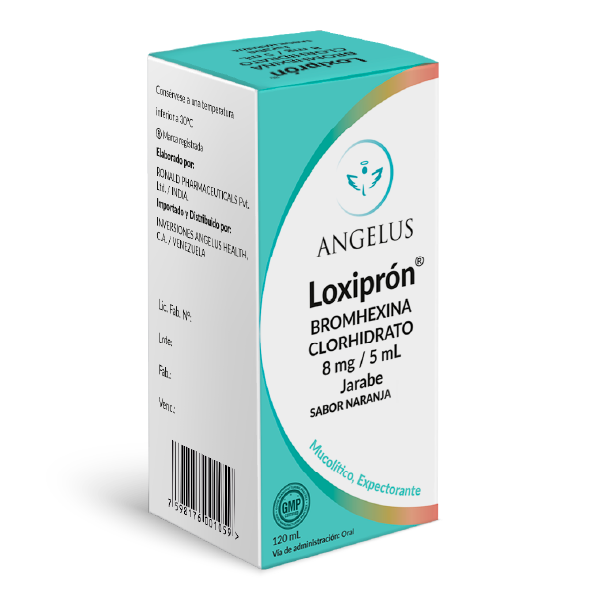 Loxipron Bromhexina Jarabe 8Mg/5Ml X 120Ml Angelus