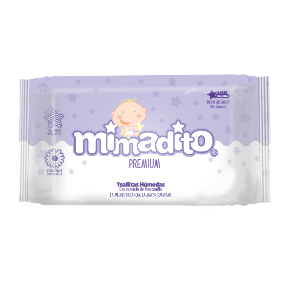 Mimadito Toallas Humedas Manzanilla X 72 Unidades.