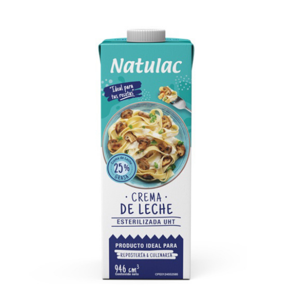 Natulac Crema De Leche Esterilizada 946Ml