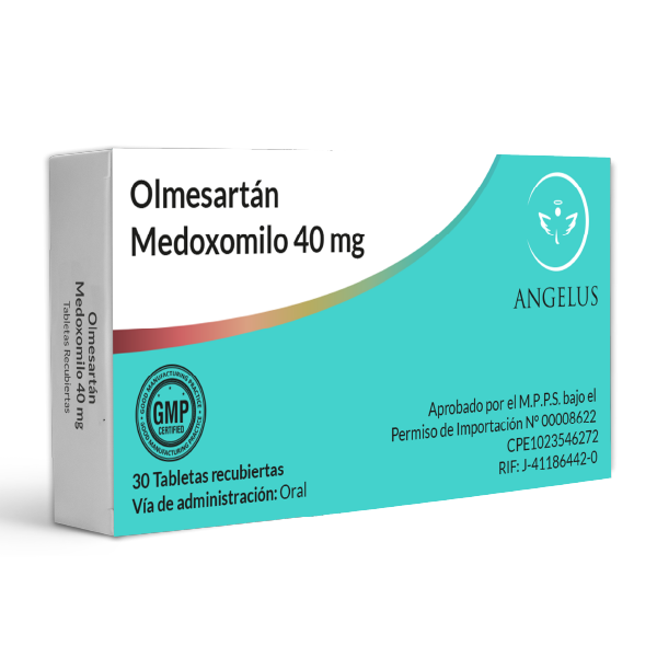 Olmesartán 40Mg X 30 Tabletas  Angelus