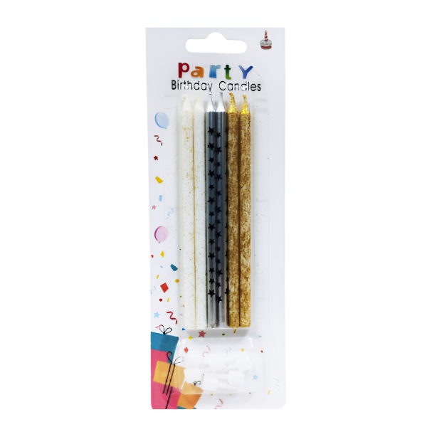 Party Birthday Velas De Cumpleaños ref 2053 X 6 Unidades