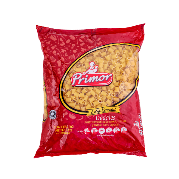 Primor Pasta Corta Dedales Extra Espcecial 1Kg.