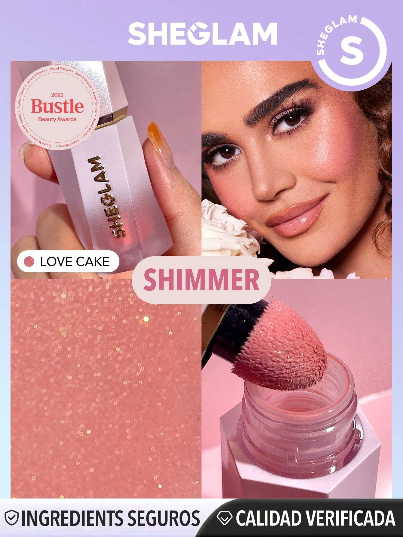 Sheglam Color Bloom Rubor Líquido Luminoso Tono Love Cake 5.2Ml. - Imagen 2