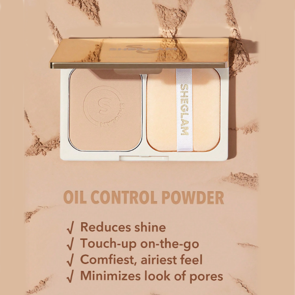 Sheglam Polvo Compacto Control Grasa Tono Nude Pink 10Gr - Imagen 3
