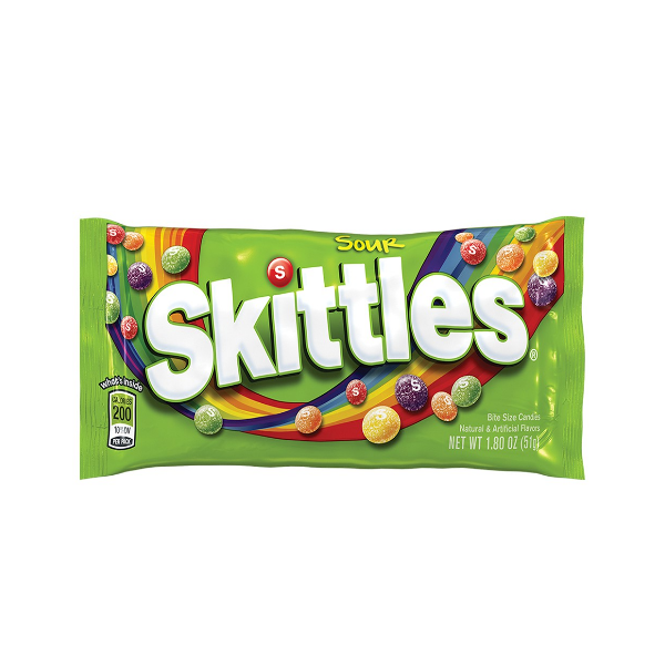 Skittles Caramelos Masticable Sour X 51Gr