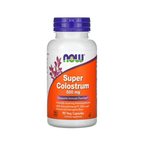 Super Colostrum 500Mg X 90 Capsulas Now