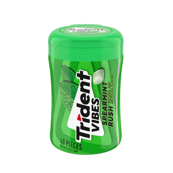 Trident Vibes Chicles Spearmint Sin Azúcar X 40 Unidades