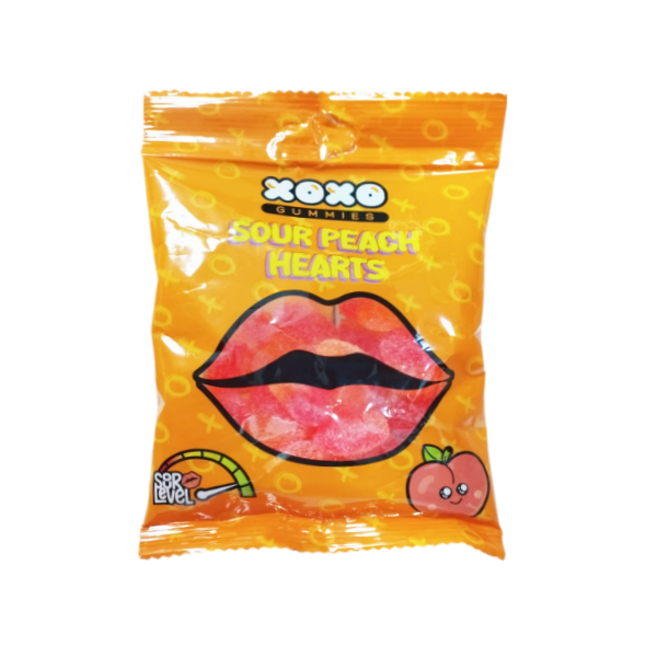 Xoxo Gomitas Sour Peach Hears 80Gr