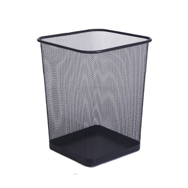 Alfa Papelera Metalica Cuadrada 22909