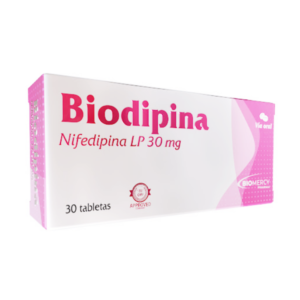Biodipina L.P Nifedipina 30Mg X 30 Tabletas Bio Mercy