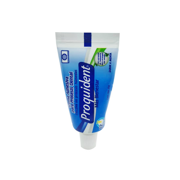 Crema Adhesiva Para Protesis Dental Sabor Menta 25Gr Proquident. - Imagen 2