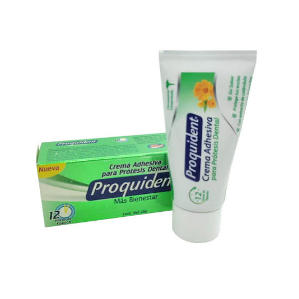 Crema Adhesiva Para Protesis Dental Sin Sabor 25Gr Proquident.