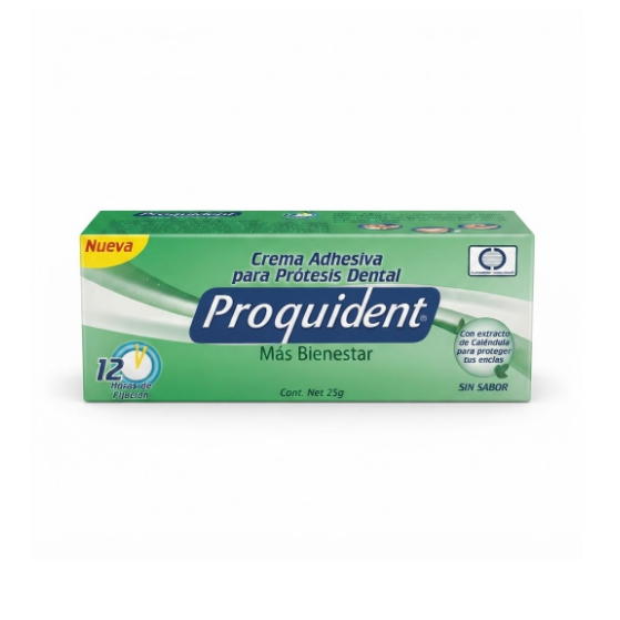 Crema Adhesiva Para Protesis Dental Sin Sabor 25Gr Proquident.