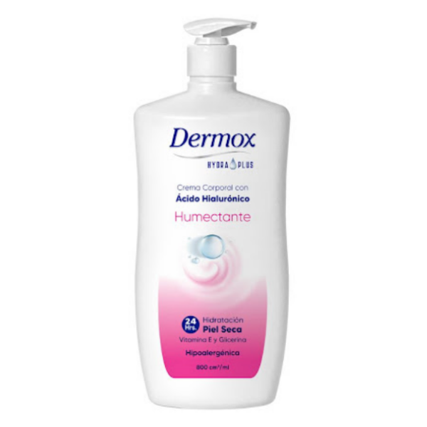 Dermox Loción Corporal Humectante Con Ácido Hialurónico 800Ml